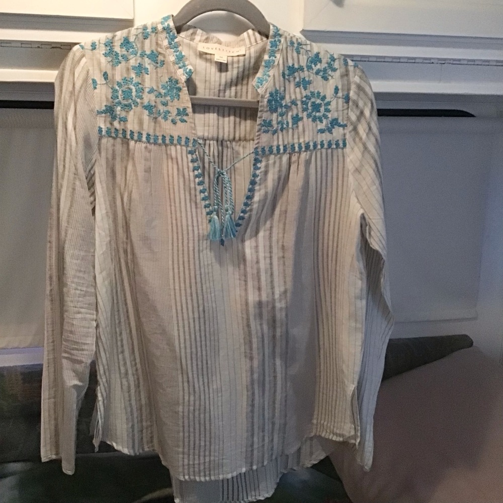 Lovestitch Pretty Embroidered Top Cover Up